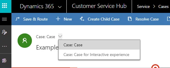 form switcher