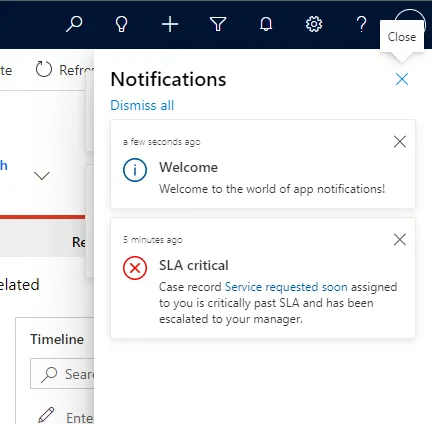 in-app notifications